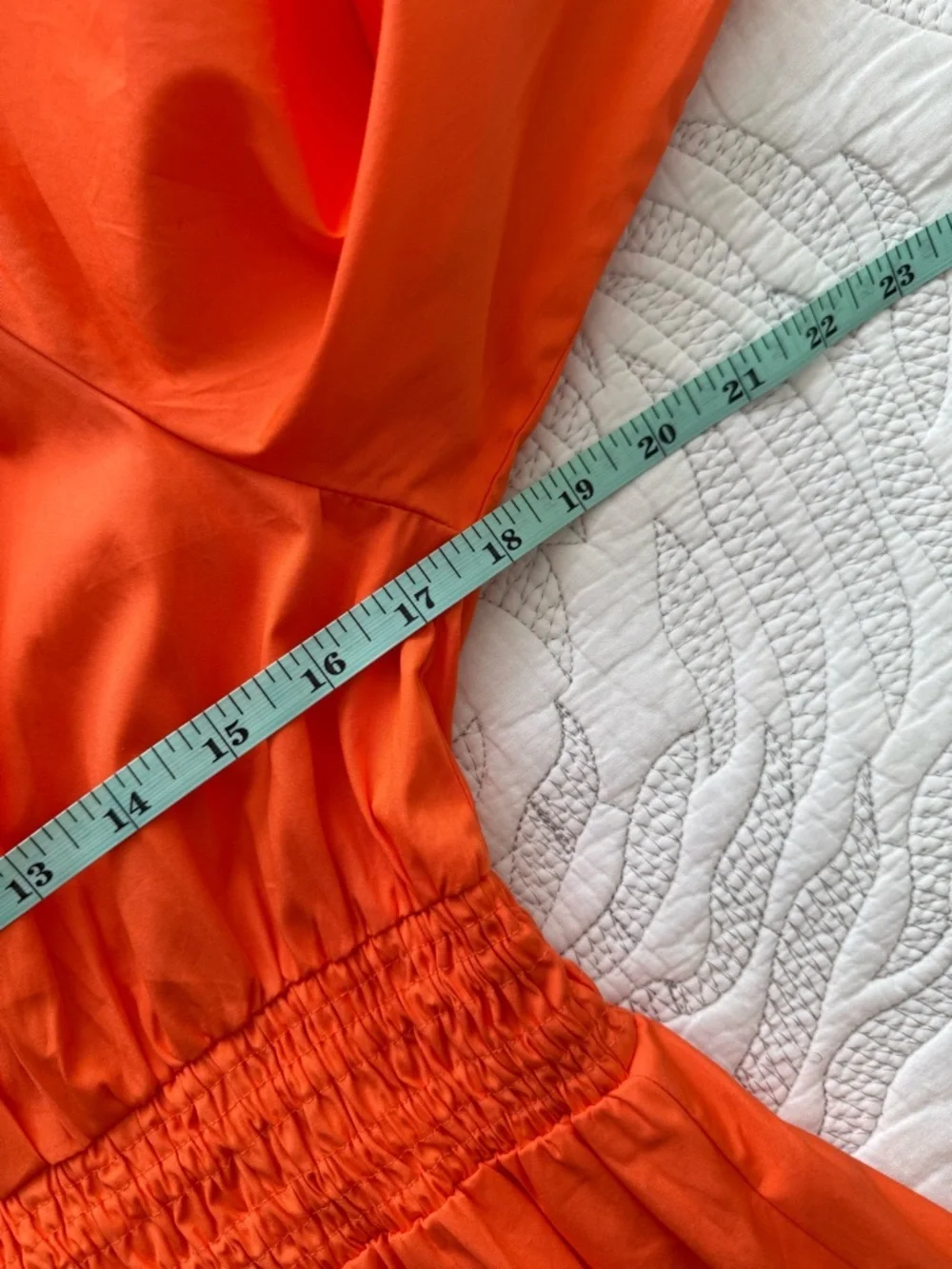 NWT - J. Crew - V-neck Midi Dress in Cotton Poplin - Sweet Tangerine